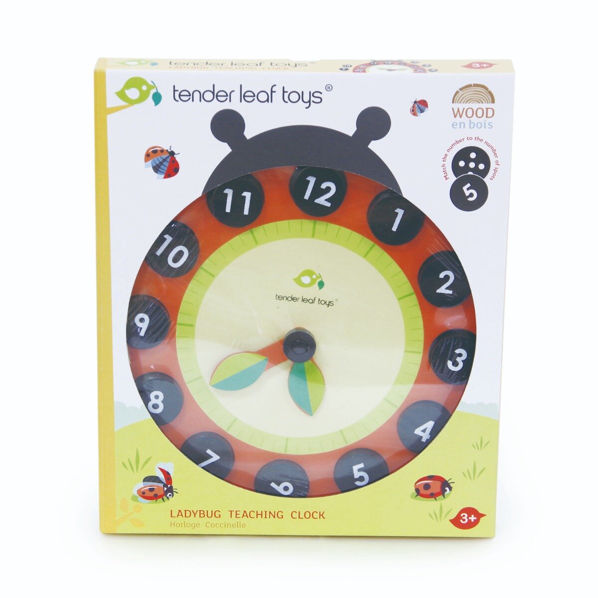 Tender Leaf Toys Ceas educativ Buburuza din lemn