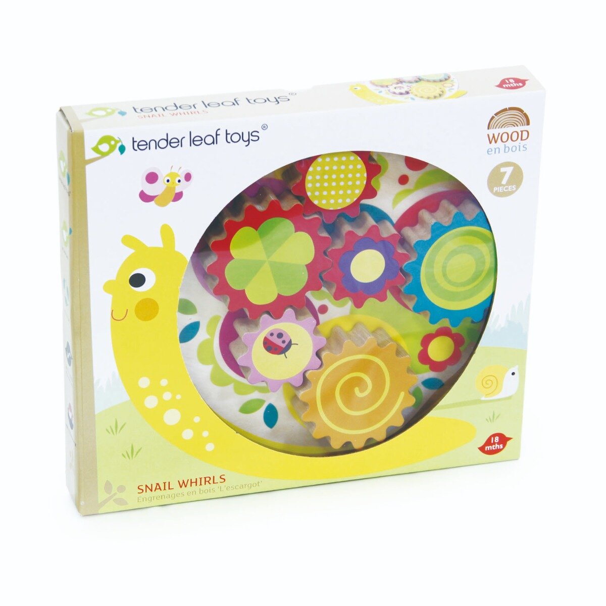 Tender Leaf Toys Melcul didactic din lemn 7 piese