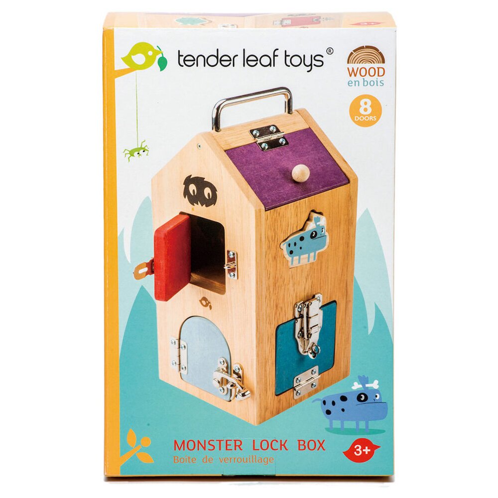 Tender Leaf Toys Monstruletii din cutia incuiata din lemn premium