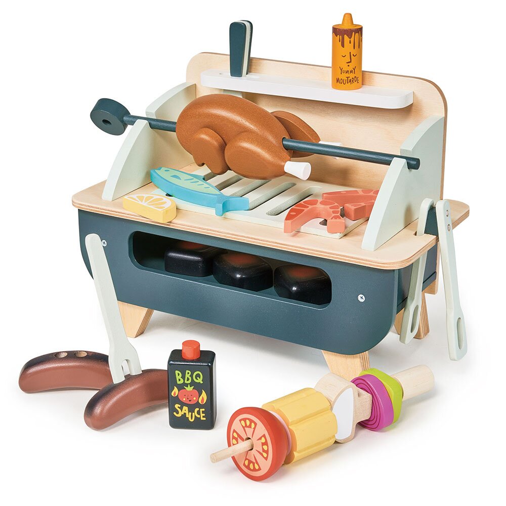 Tender Leaf Toys Set Gratar din lemn premium