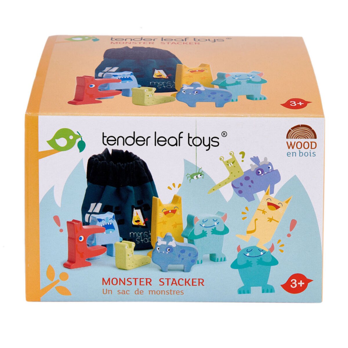 Tender Leaf Toys Set monstruleti din lemn premium 7 piese