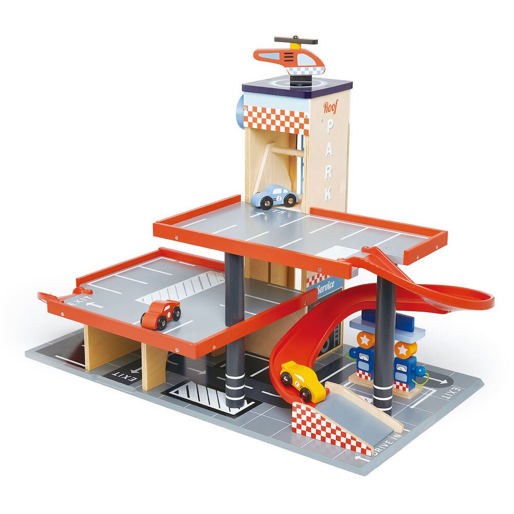 Tender Leaf Toys Statia service blue bird din lemn 5 piese