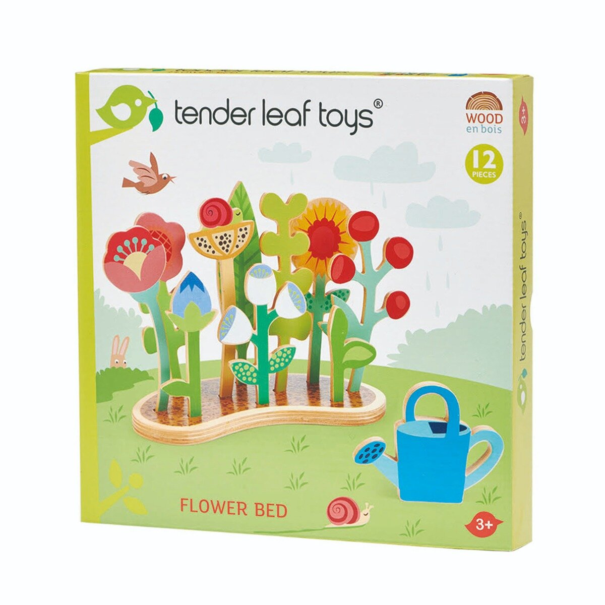 Tender Leaf Toys Stratul de flori din lemn 12 piese