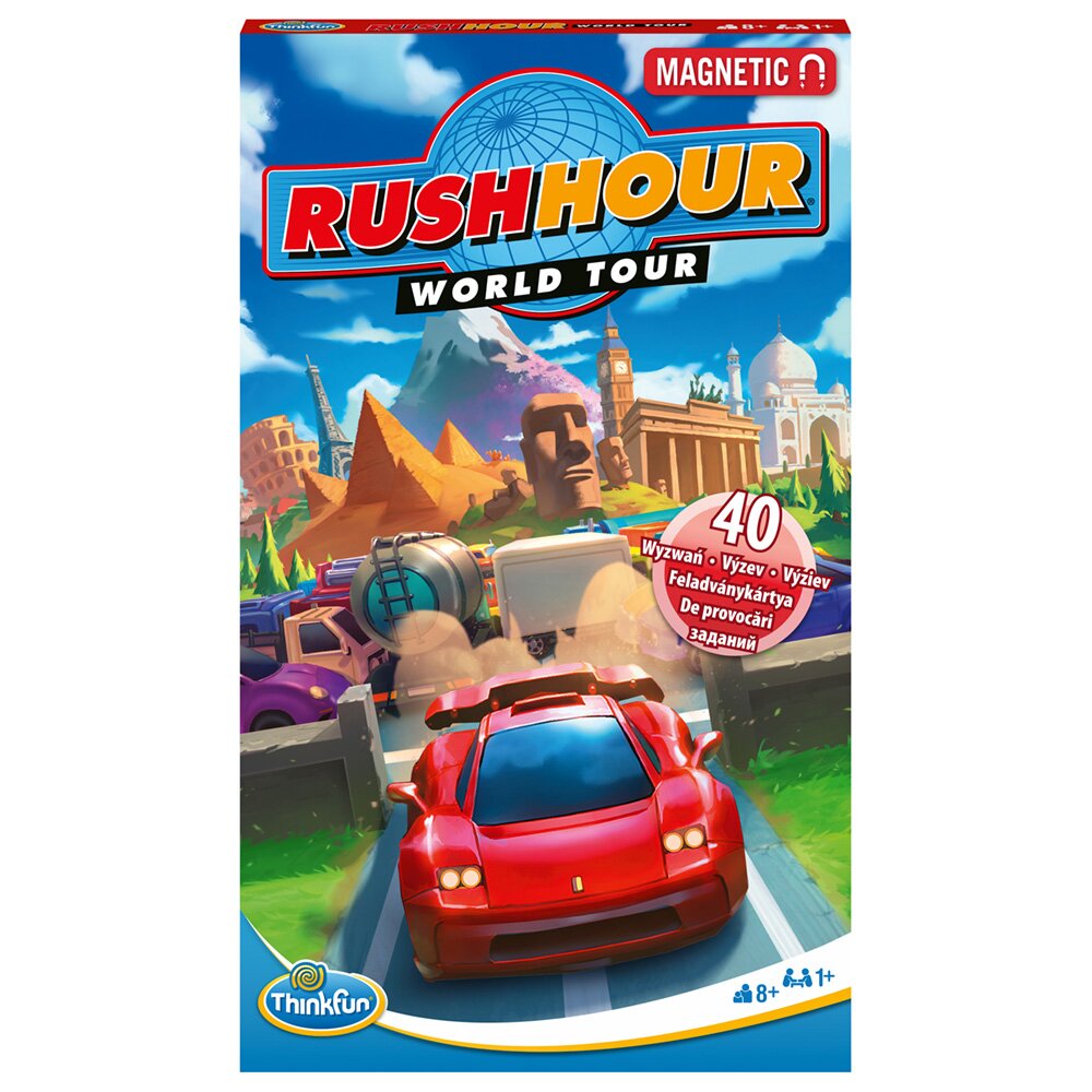 Think Fun Joc de logica magnetic Rush Hour World Tour Lb. romana