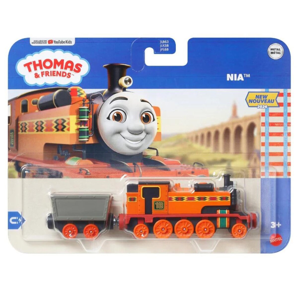 Thomas and Friends Locomotiva cu vagon Nia JLB70