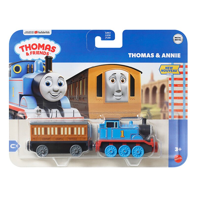 Thomas and Friends Locomotiva cu vagon Thomas si Annie JLB67