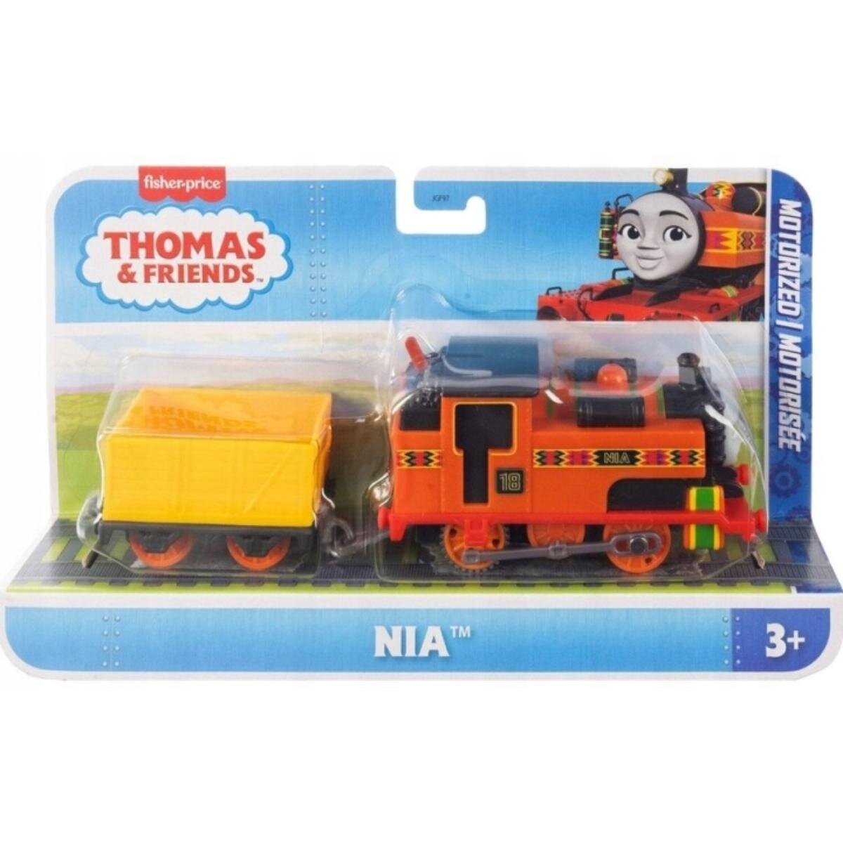 Thomas and Friends Locomotiva motorizata cu vagon Nia JGF97