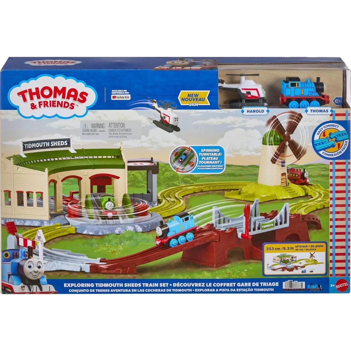 Thomas and Friends Set de joaca cu locomotiva Explorarea magaziile din Tidmouth JLL36
