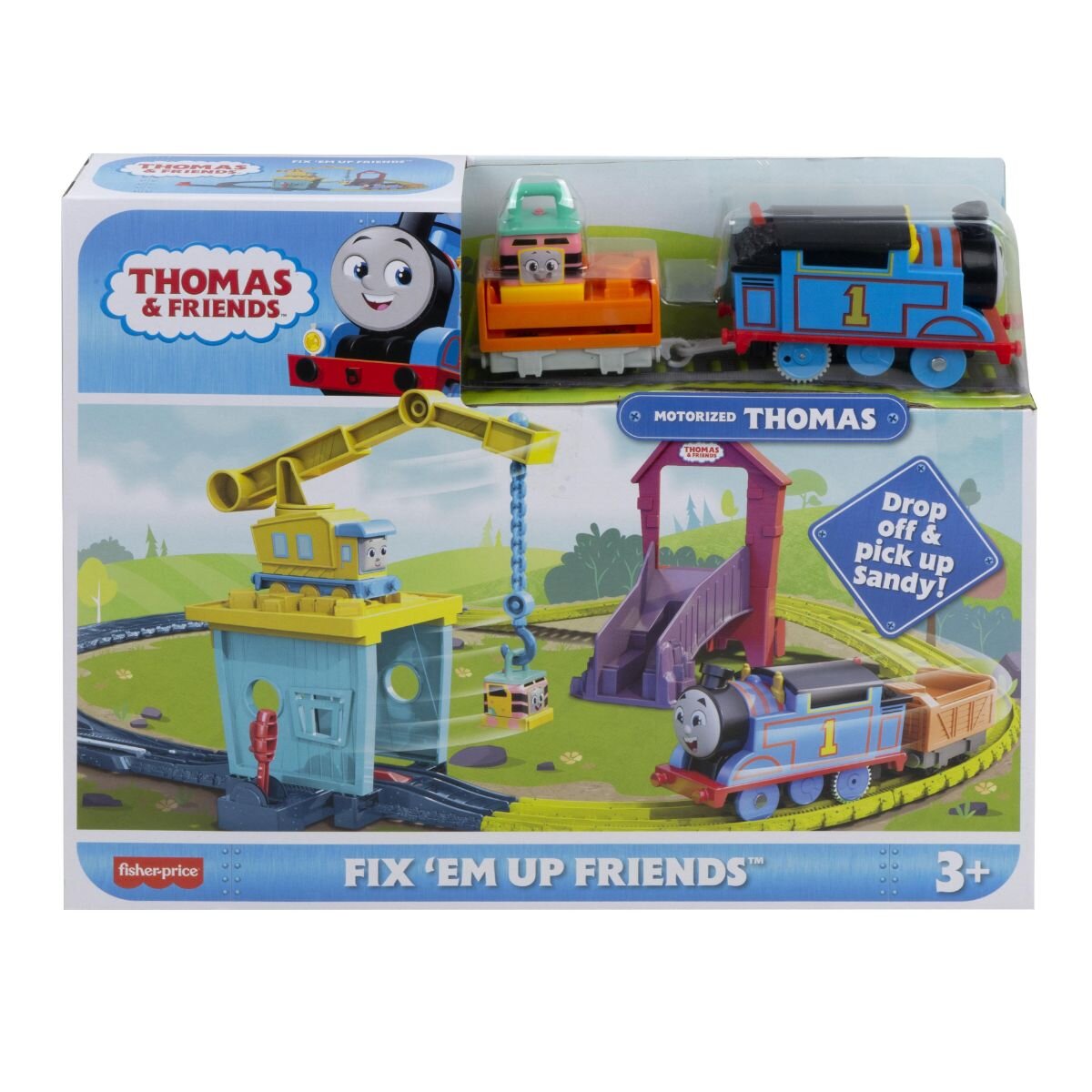 Thomas and Friends Set de joaca Thomas Locomotiva cu circuit si macara