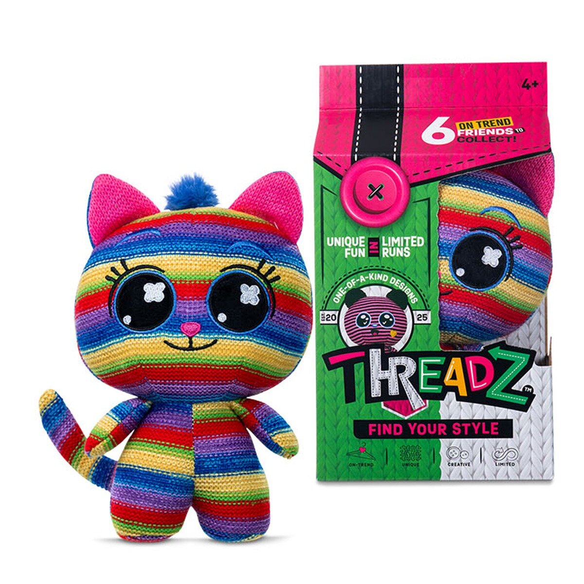 Threadz Jucarie de plus Find Your Style Cat