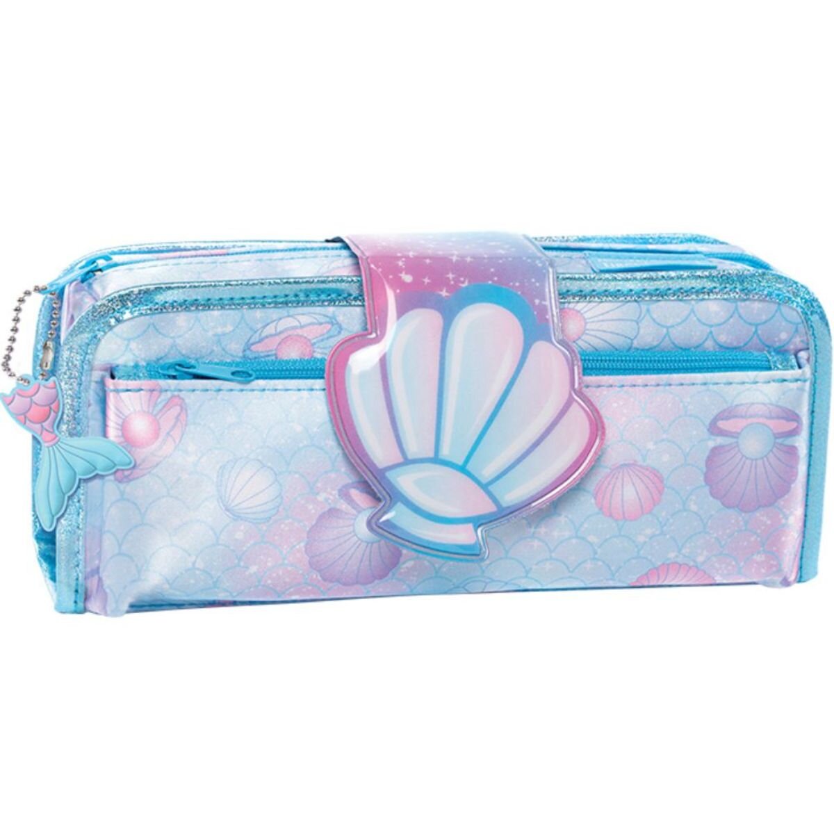 Tiger Family Penar necessaire Fun Time 2 in 1 cu o clapa motiv Glitzy Mermaid
