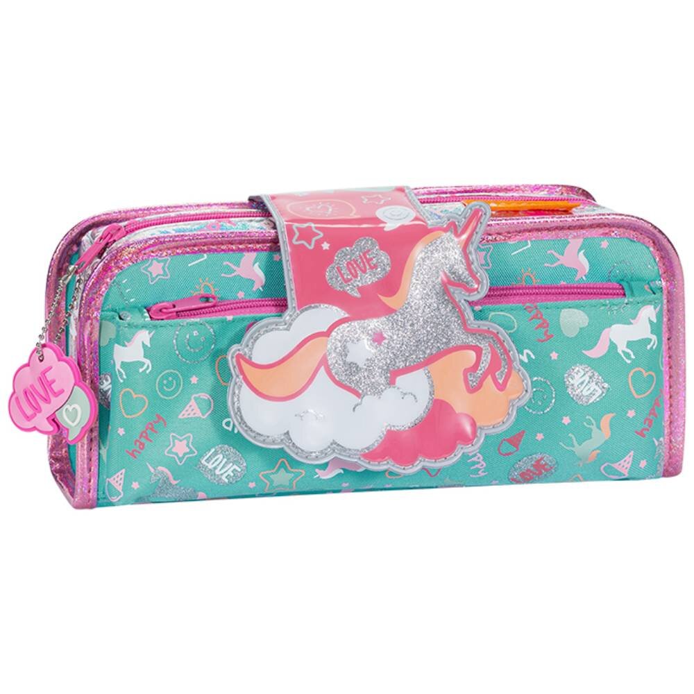 Tiger Family Penar necessaire Fun Time 2 in 1 cu o clapa motiv Unicorn Days