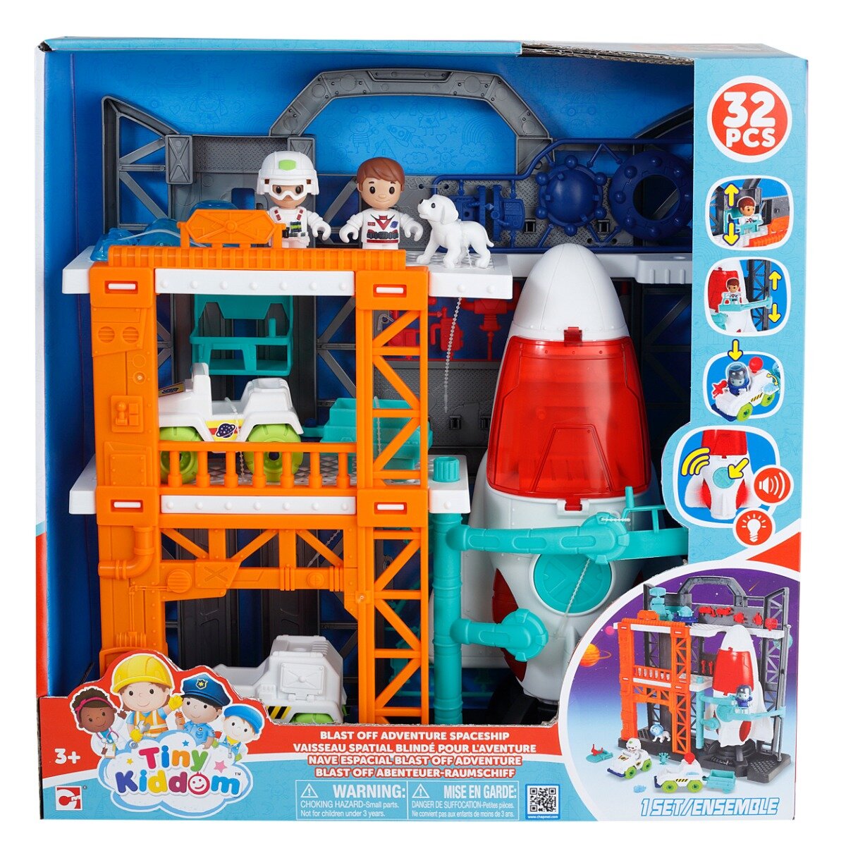 Tiny Kiddom Set de joaca Blast off Adventure Spaceship 32 piese