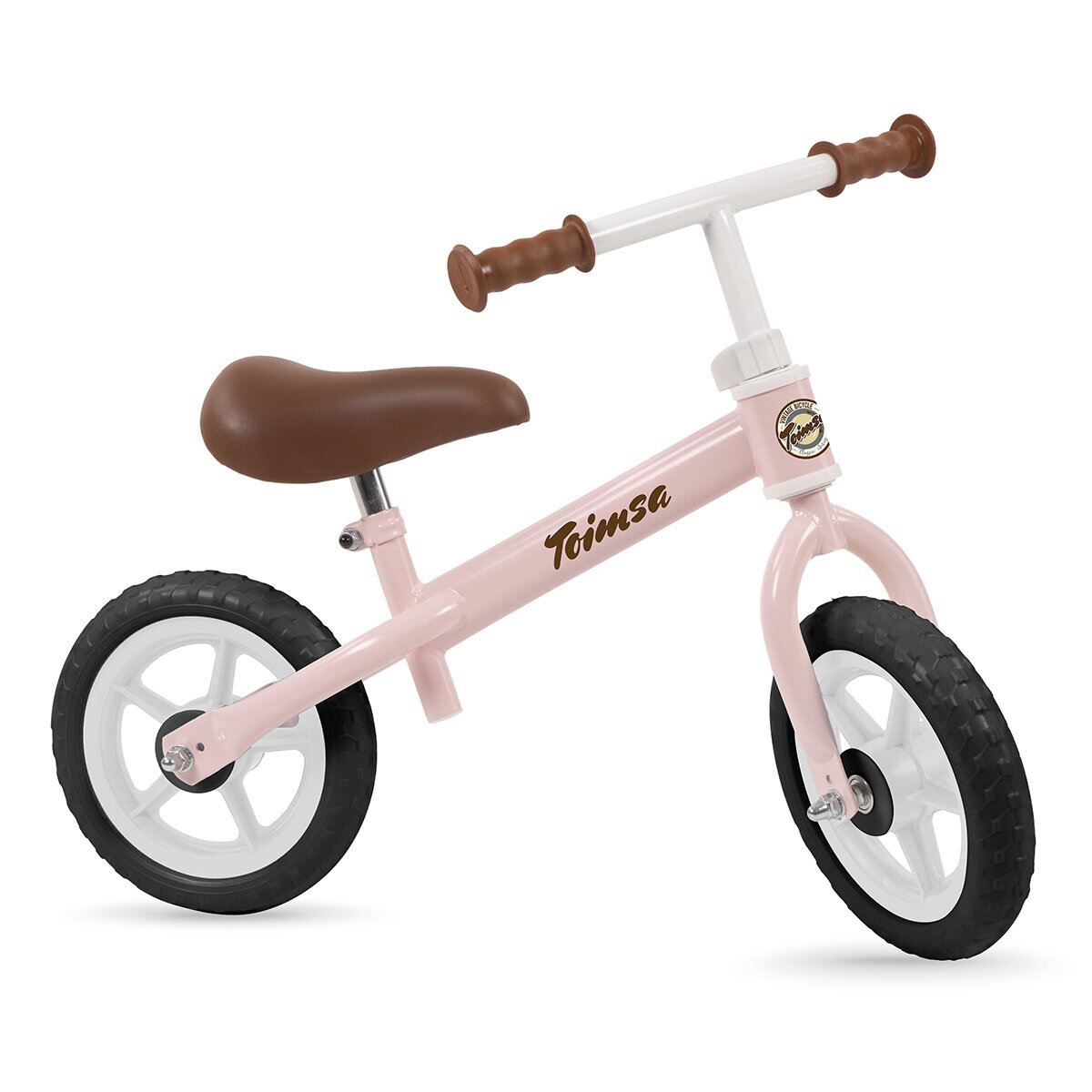 TOIMSA Bicicleta fara pedale Vintage 10 inch Roz