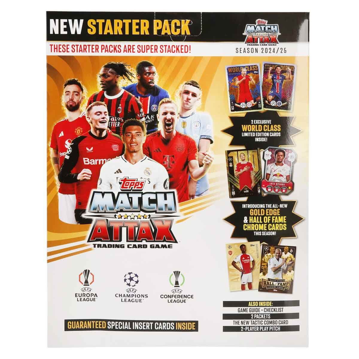 Topps Set cartosase New Starter Pack UEFA Match Attax 2024-2025