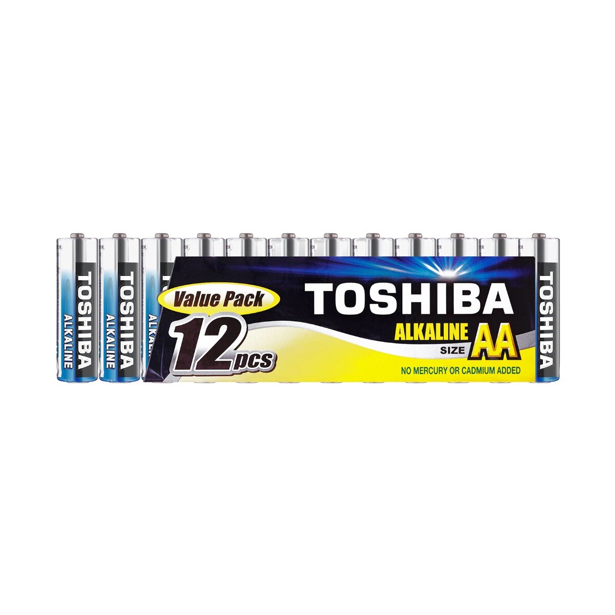 Toshiba Set 12 baterii alcaline R6 AA