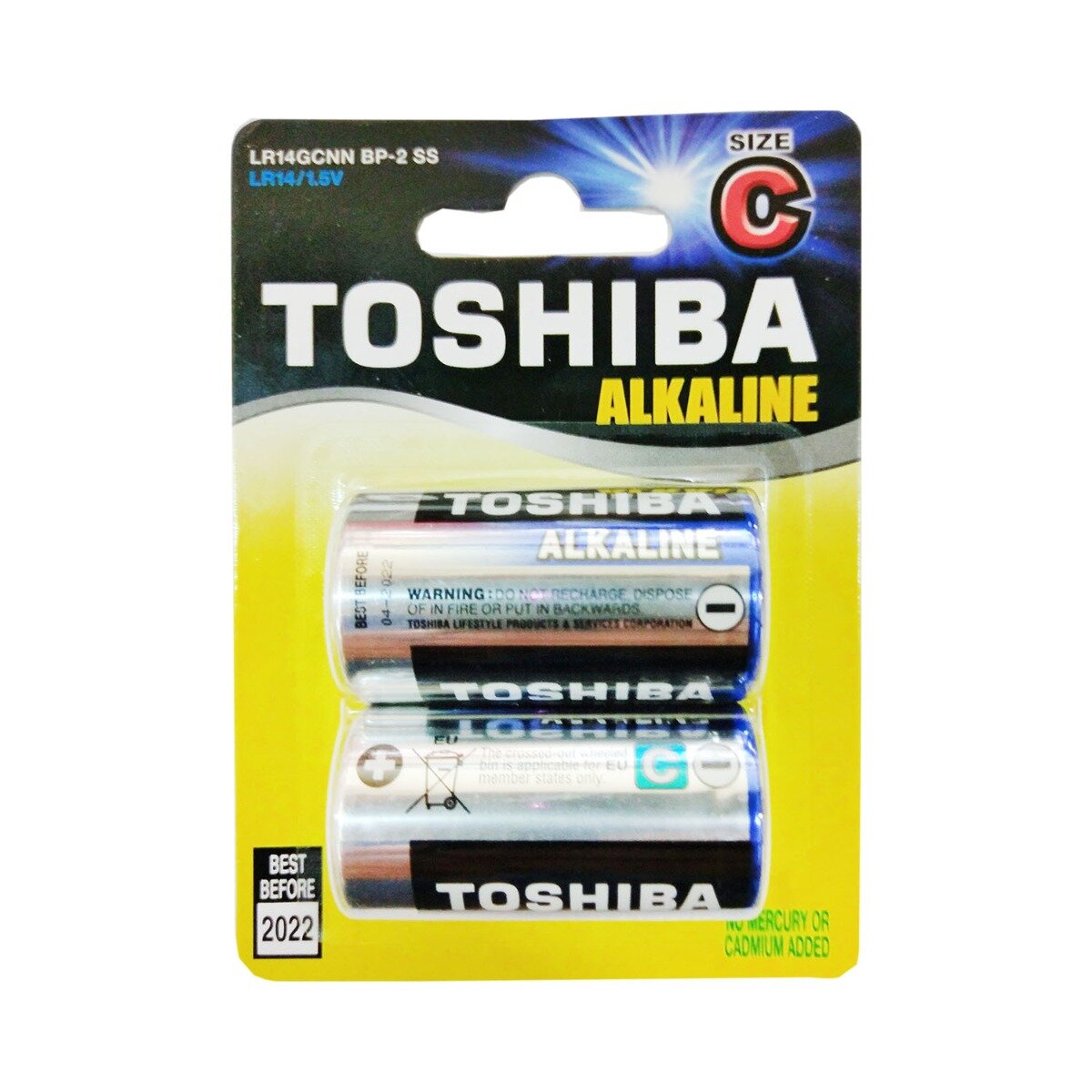 Toshiba Set 2 baterii alcaline R14
