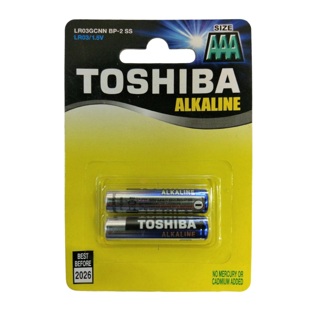 Toshiba Set 2 baterii alcaline R3 Blu Line AAA