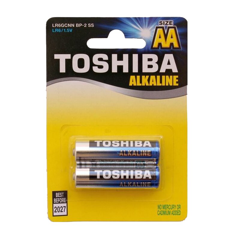 Toshiba Set 2 baterii alcaline R6 Blu Line AA