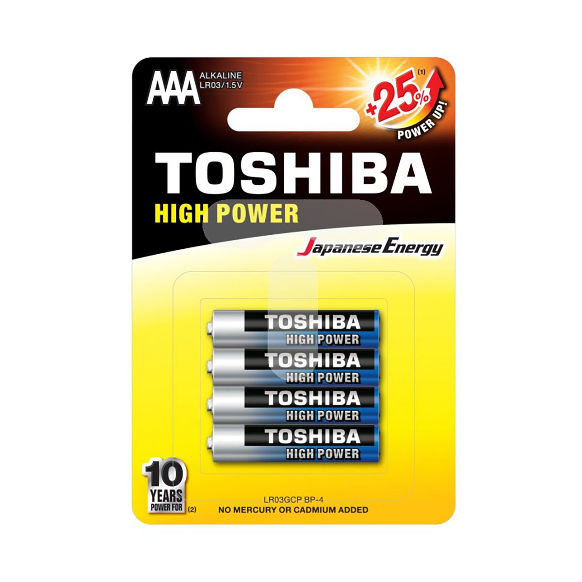 Toshiba Set 4 baterii High Power R3 ALK Blue Line AAA