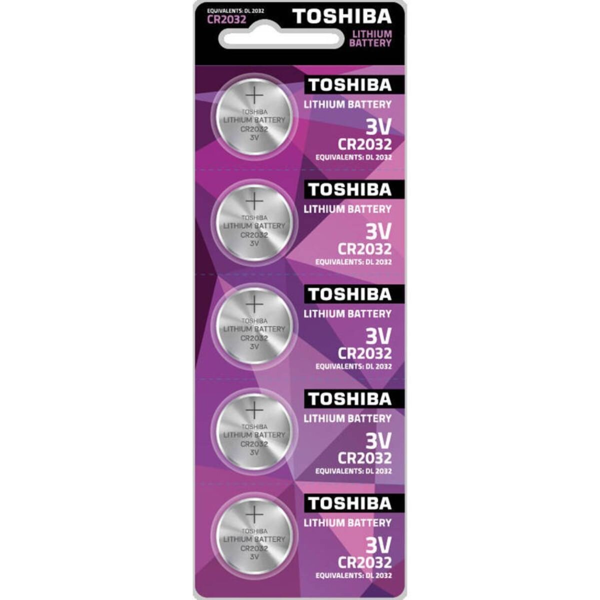 Toshiba Set 5 baterii CR2032 3 V
