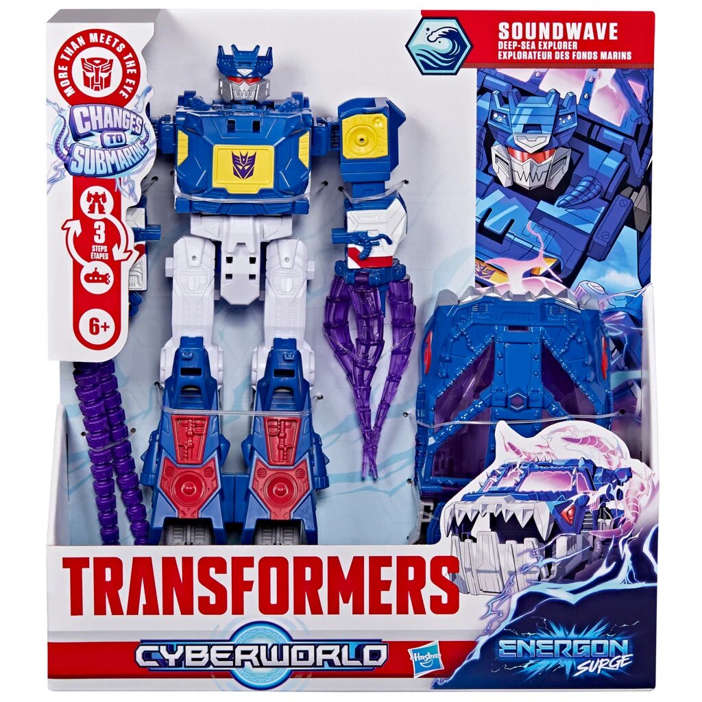 Transformers Figurina Cyberworld Changes to Submarine Soundwave G1964