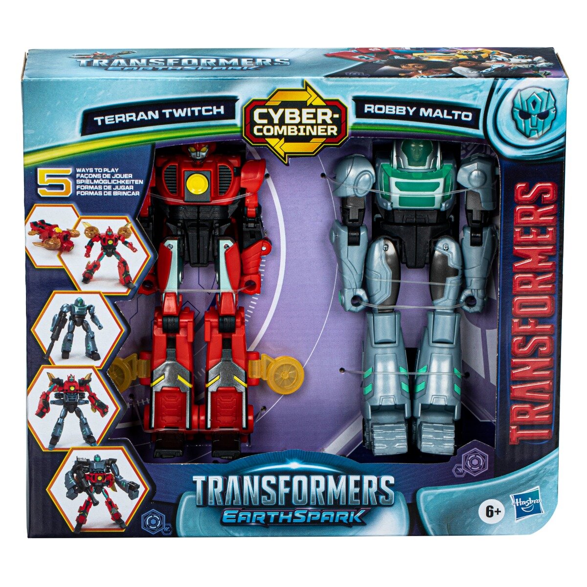 Transformers Set 2 figurine robot transformabile Earthspark Combiner