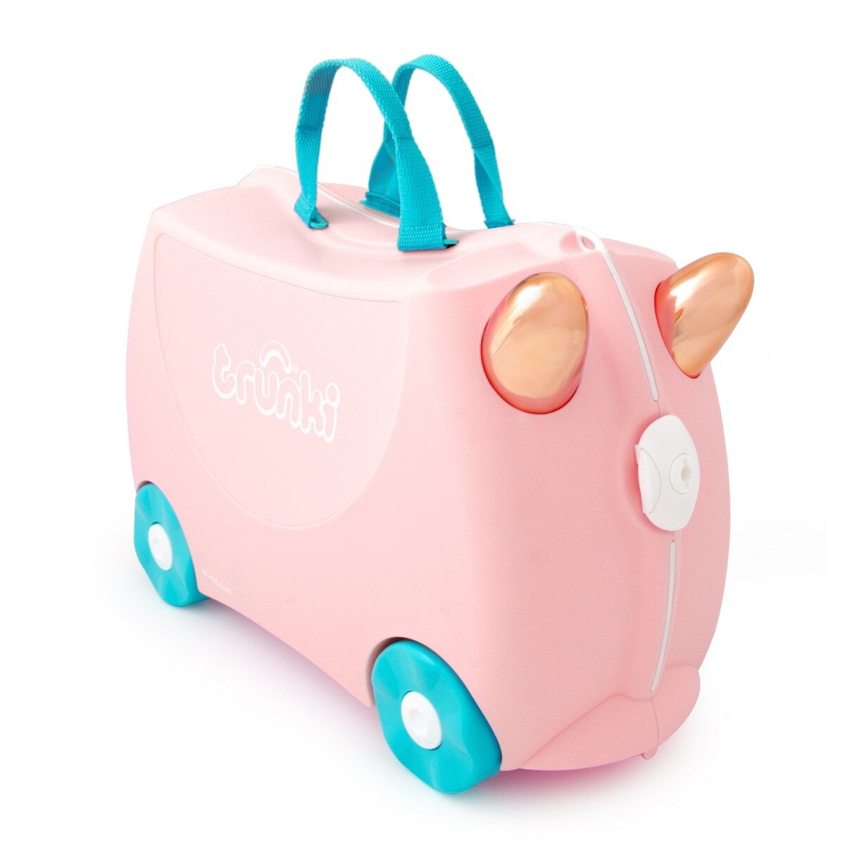Trunki Valiza pentru copii Ride-On Flossi Flamingo Roz 46 cm