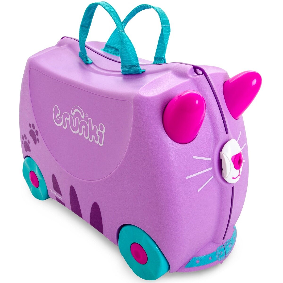 Trunki Valiza pentru copii Ride-On Pisicuta Cassie Mov 46 cm