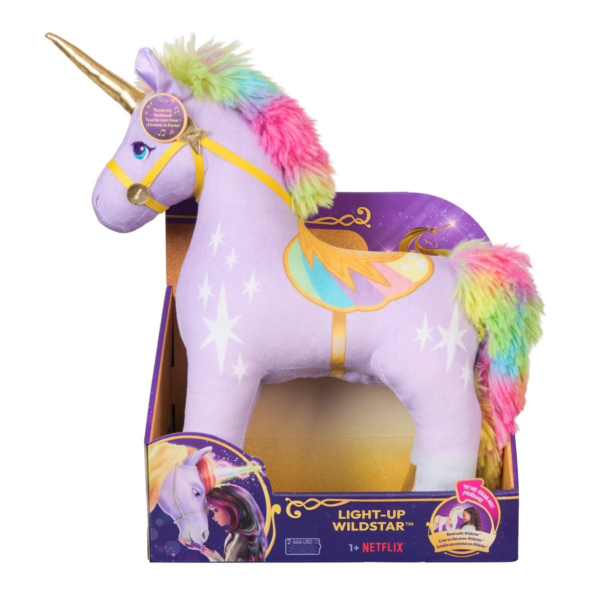 Unicorn Academy Jucarie de plus cu lumini Unicorn Wildstar 38 cm 6072933