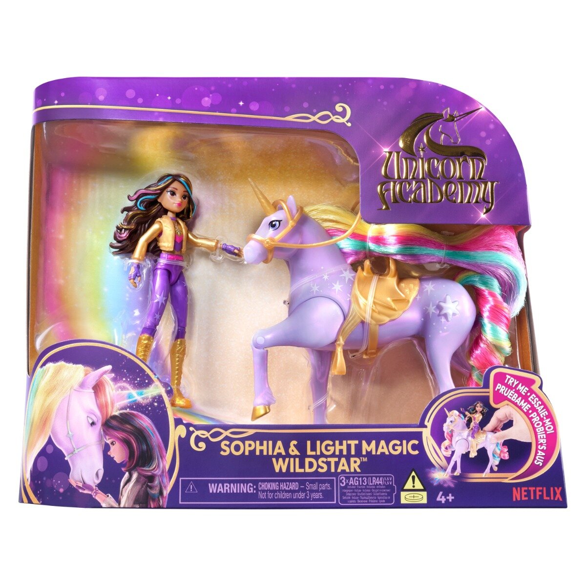 Unicorn Academy Papusa Sophia si unicornul Wildstar cu lumini 6067325