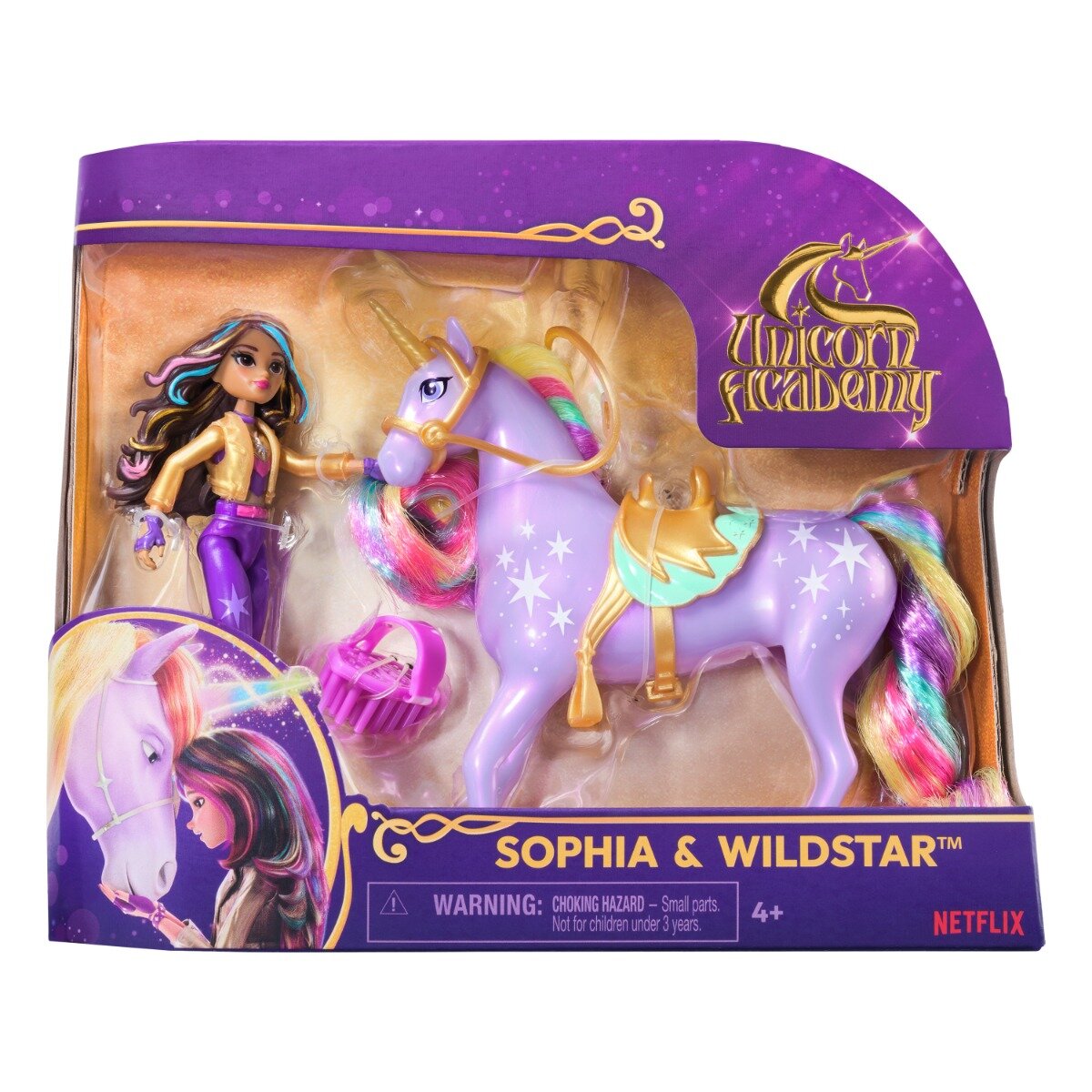Unicorn Academy Set de joaca cu papusa Sophia si Wildstar 6066838