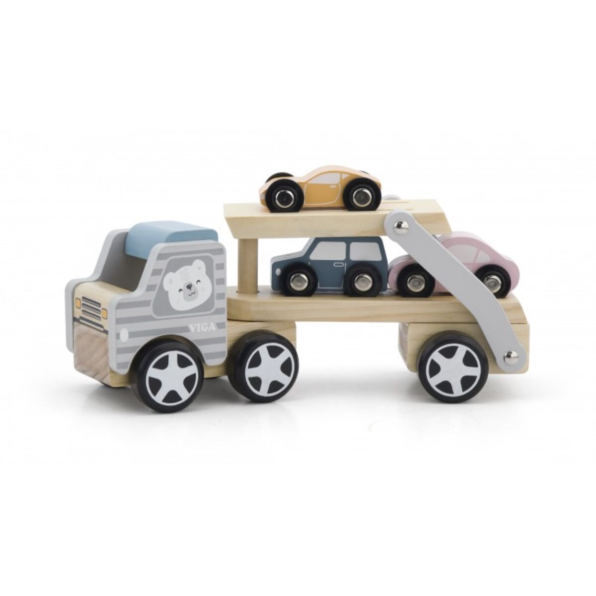 Viga Camion transportor cu 3 masinute
