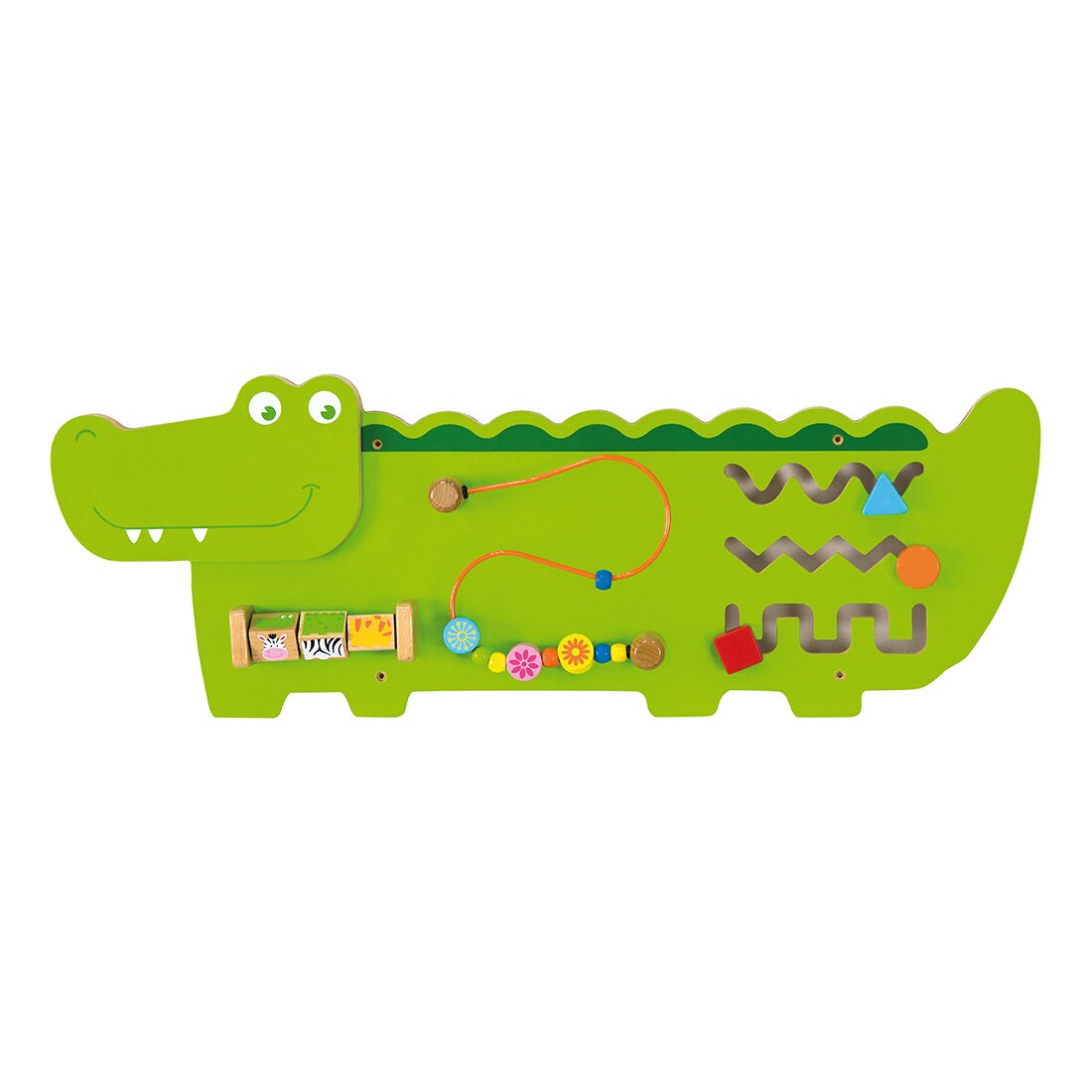 Viga Jucarie de perete cu activitati Crocodil