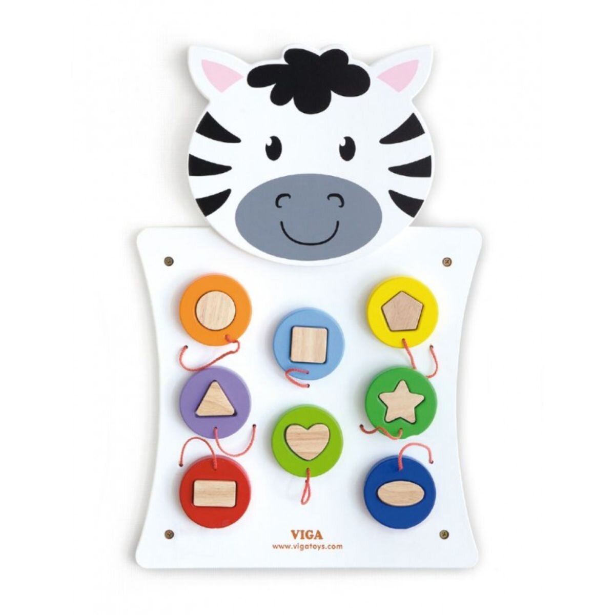 Viga Jucarie de perete Zebra Potriveste formele