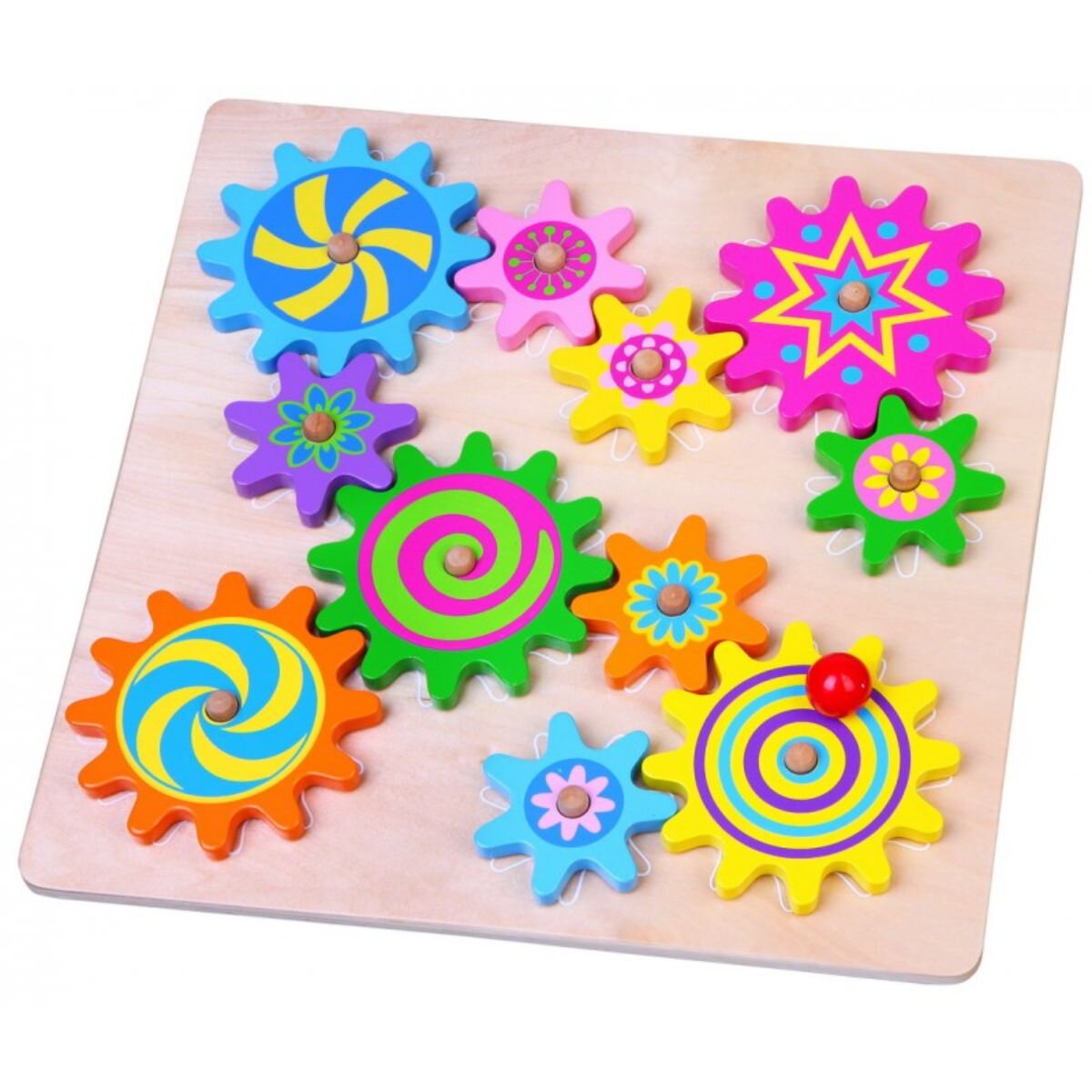 Viga Puzzle cu roti dintate