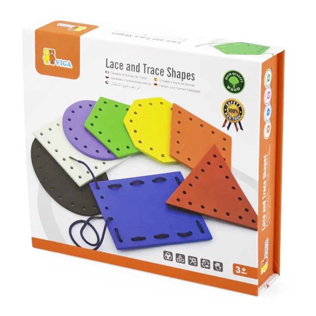 Viga Set de cusut forme geometrice din lemn
