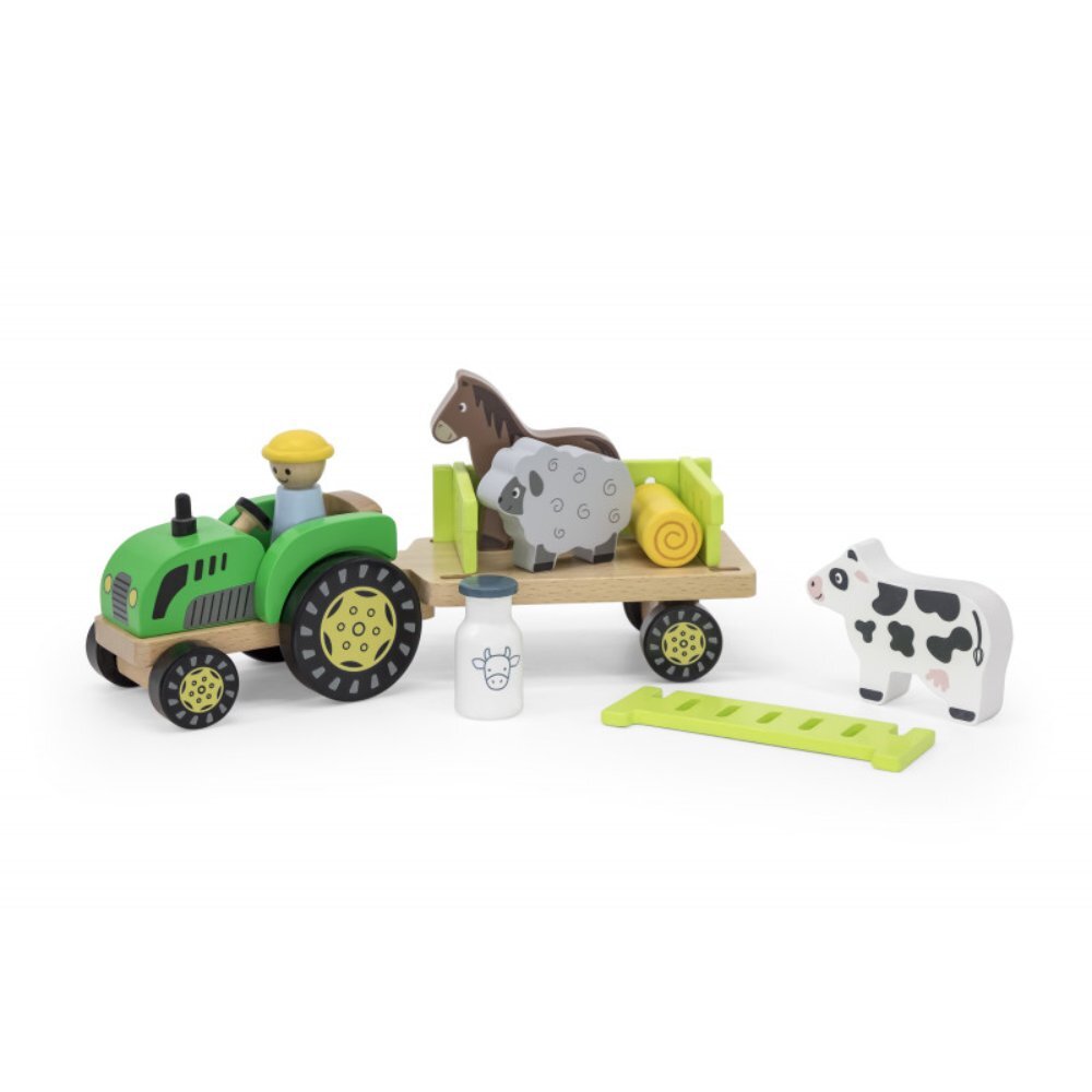 Viga Set de joaca Tractor cu remorca si animalute PolarB