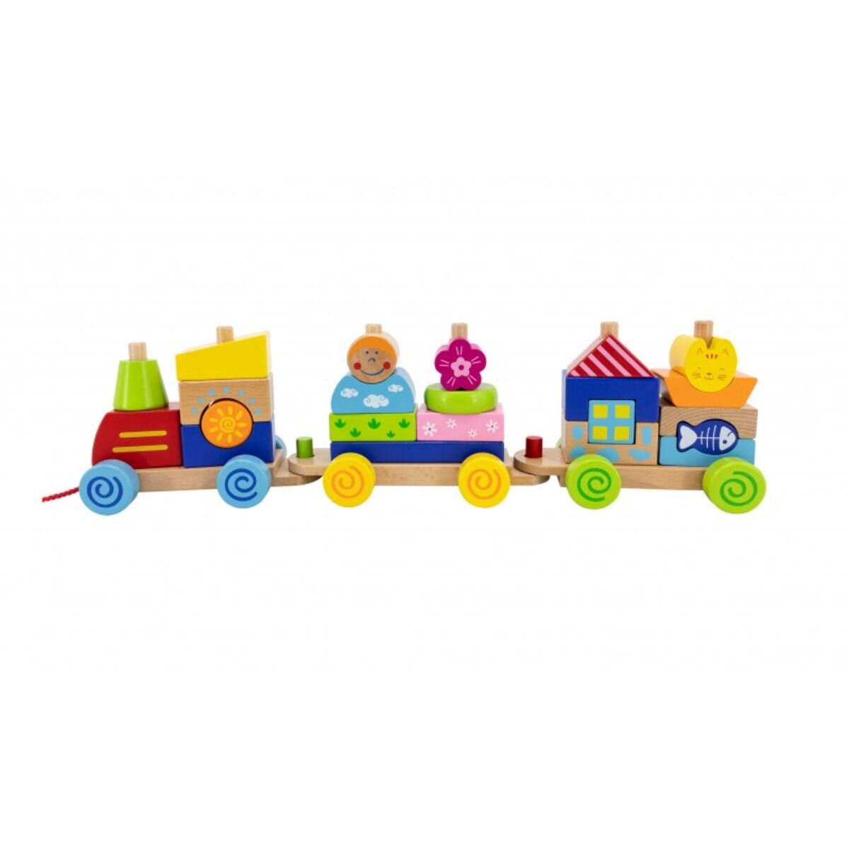 Viga Trenulet modular colorat