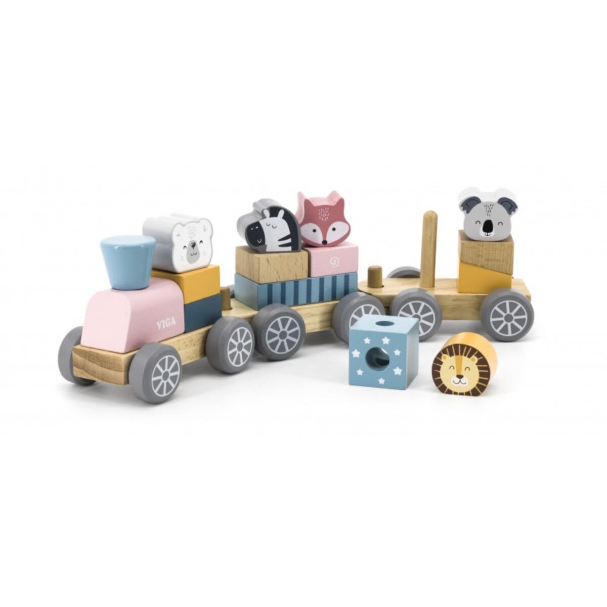 Viga Trenulet modular cu animale