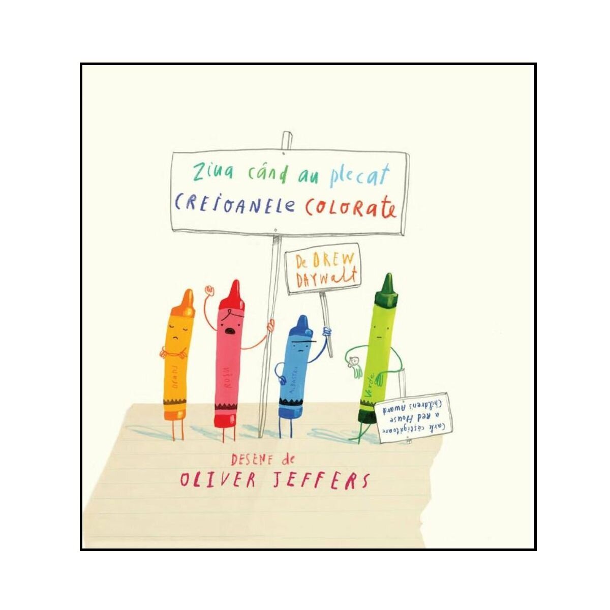 Vlad si cartea cu Genius Ziua cand au plecat creioanele colorate Drew Daywalt