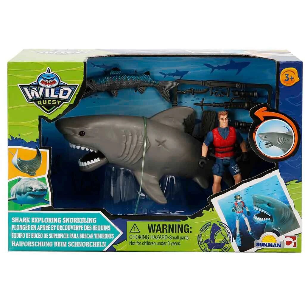 Wild Quest Set de joaca cu figurine Rechin si scafandru