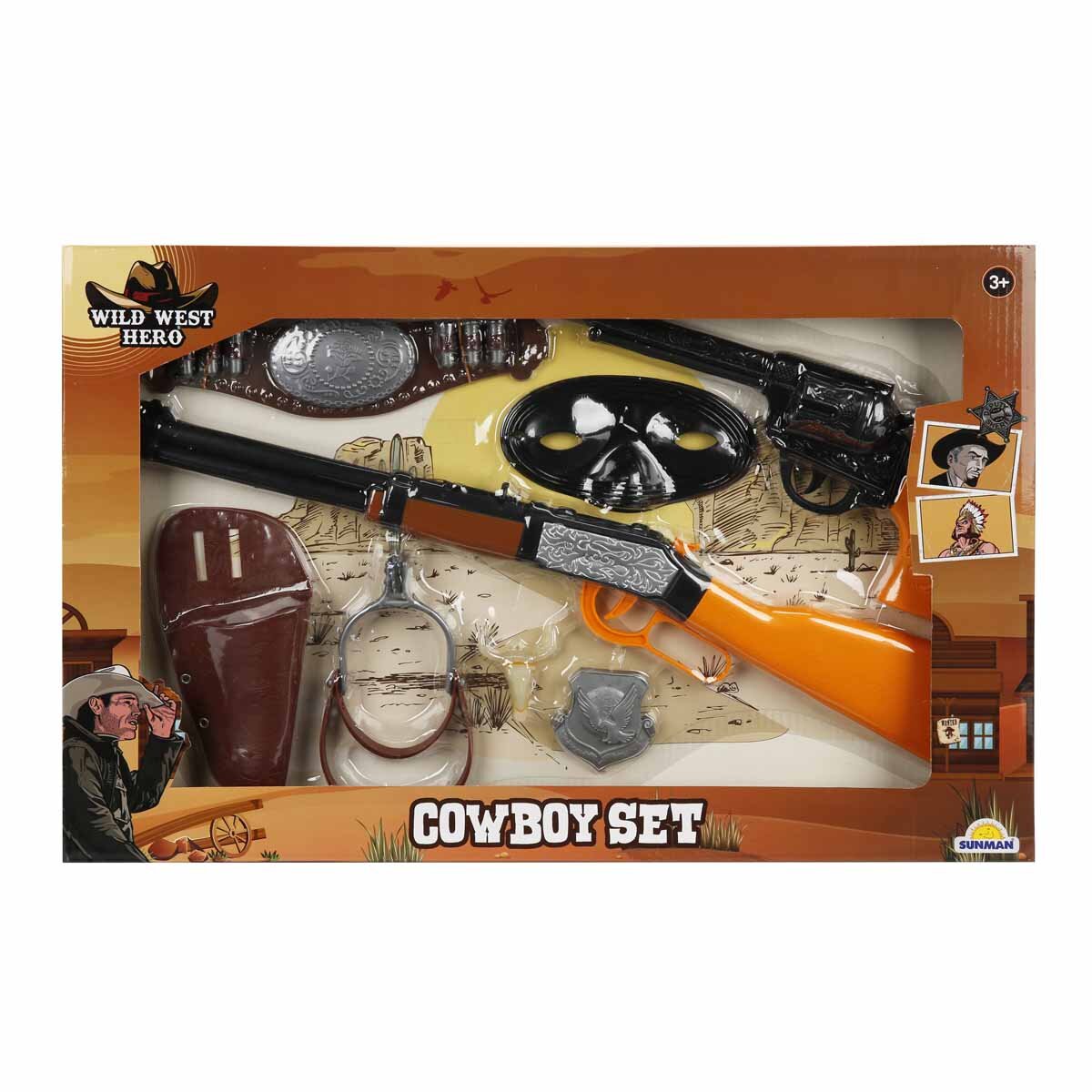 Wild West Hero Set cowboy cu pusca si accesorii