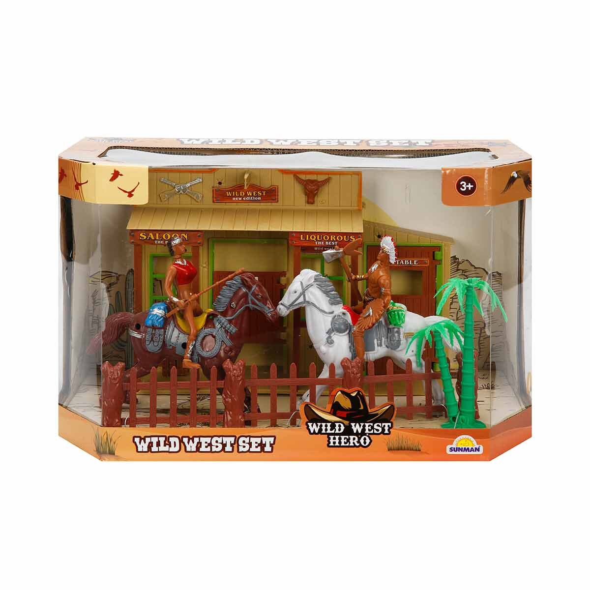 Wild West Hero Set de joaca Cowboy cu 2 figurine