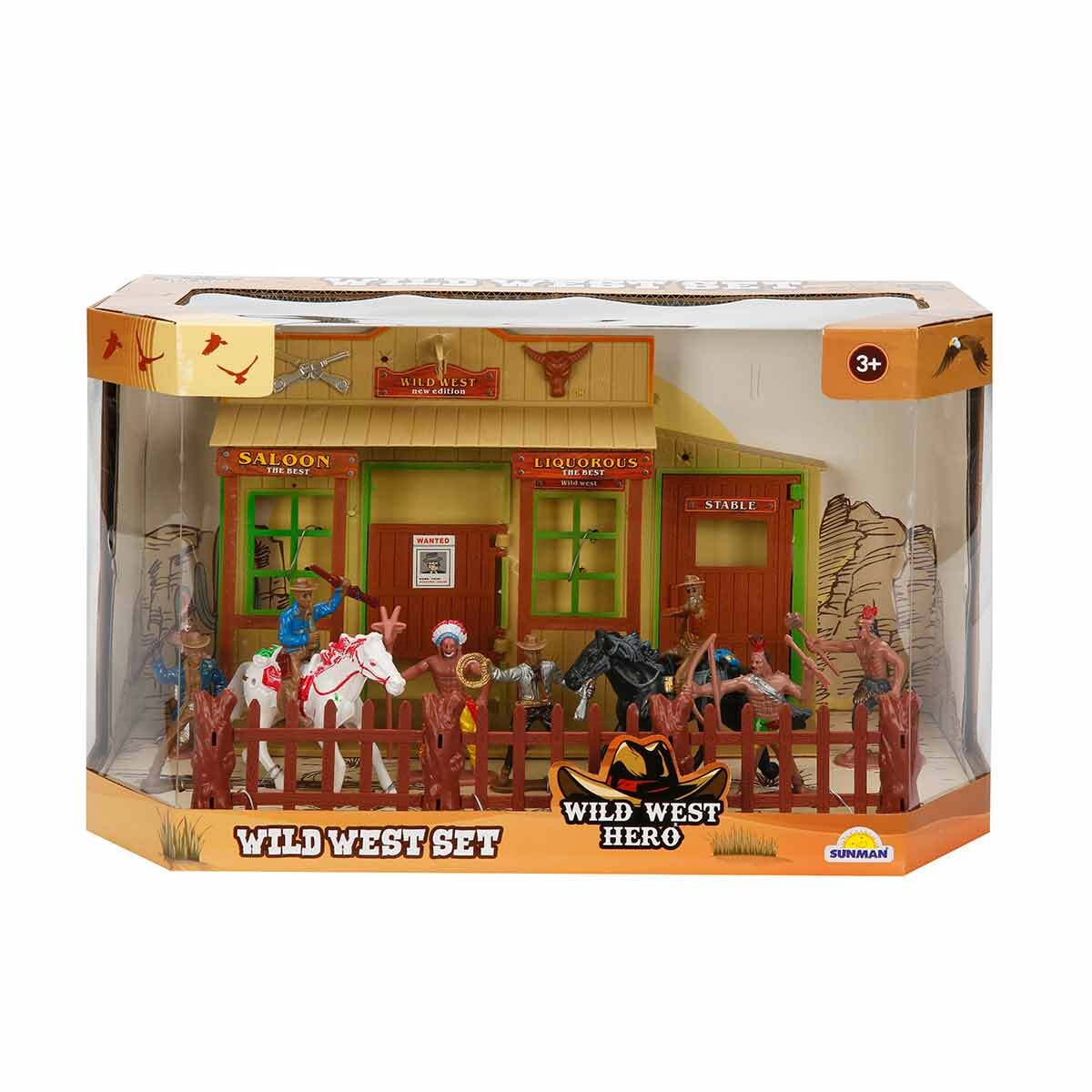 Wild West Hero Set de joaca Cowboy cu 7 figurine