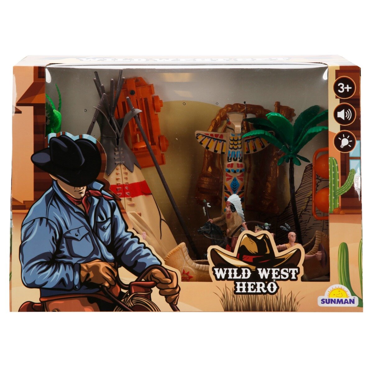 Wild West Hero Set de joaca cu figurine Indian Cowboy