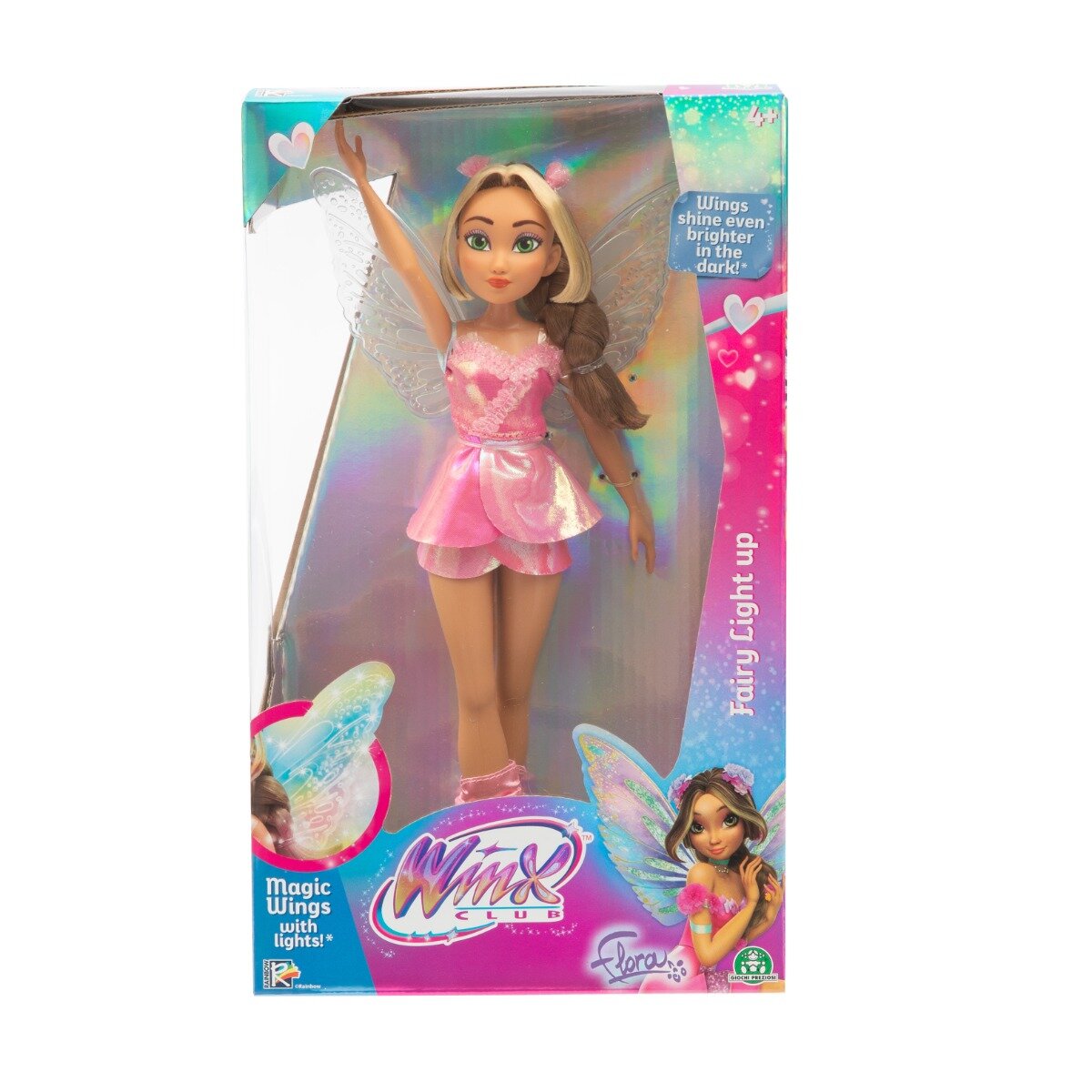 Winx Papusa Fairy Lighth up Flora 27 cm