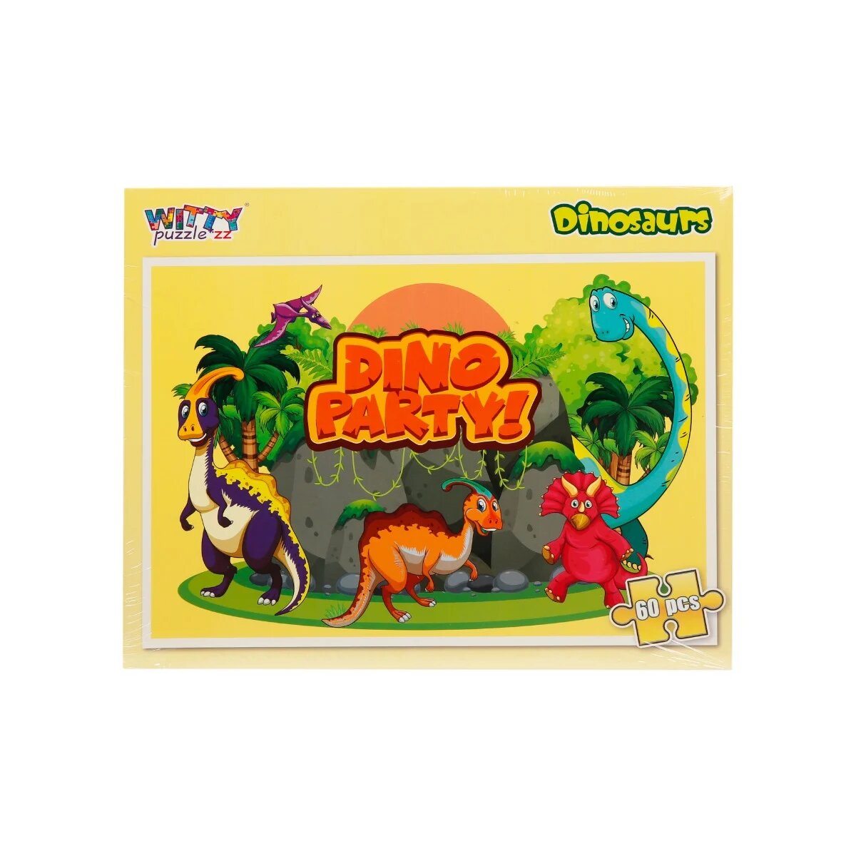 Witty Puzzlezz Puzzle 60 piese Petrecerea dinozaurilor