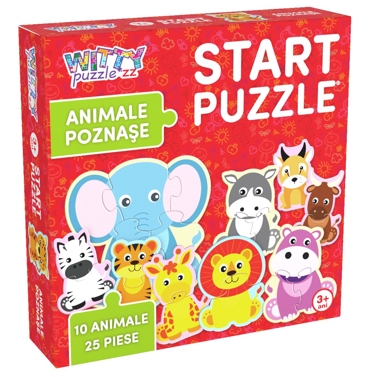 Witty Puzzlezz Puzzle Animalute poznase 25 piese