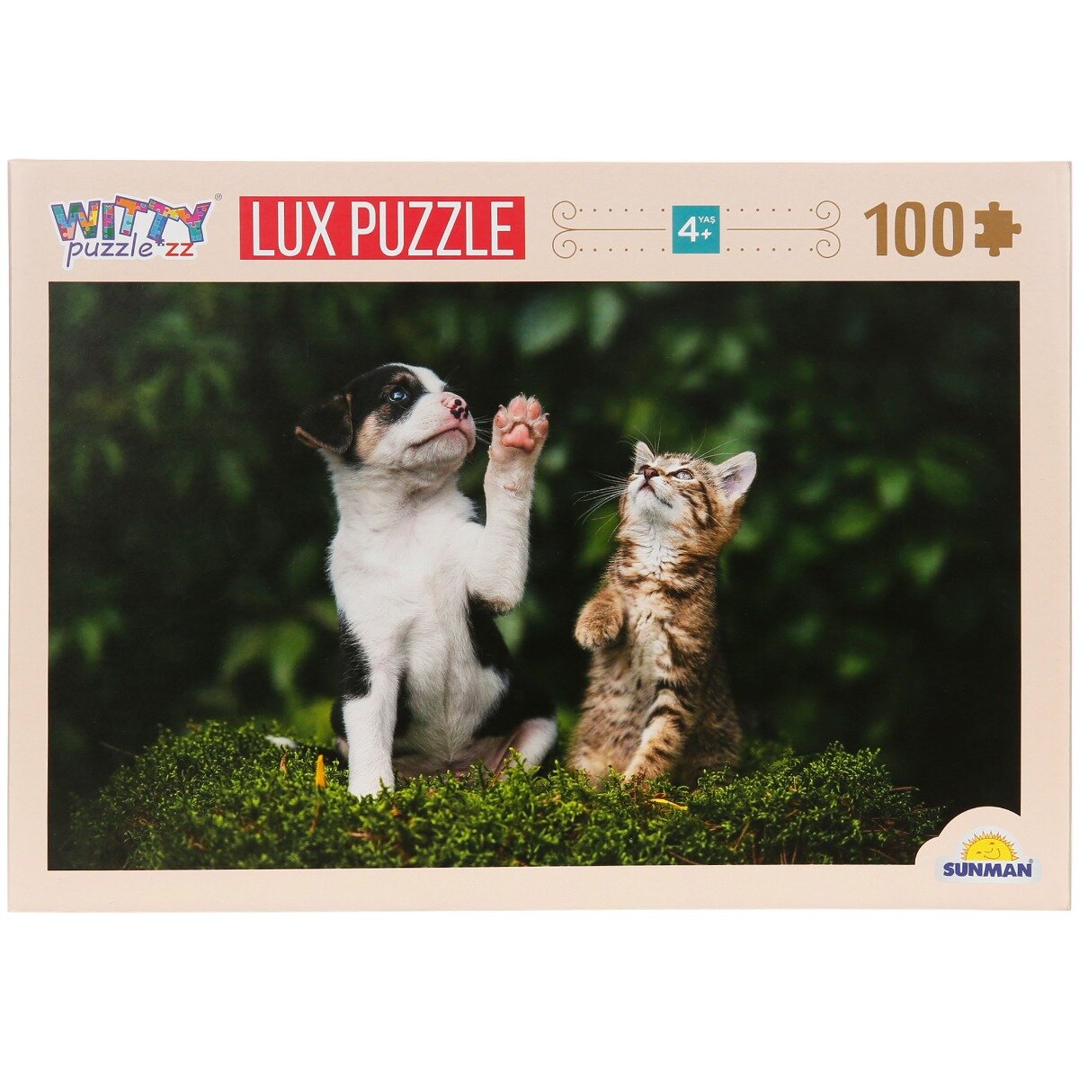 Witty Puzzlezz Puzzle Luxury Catel si pisicuta 100 piese